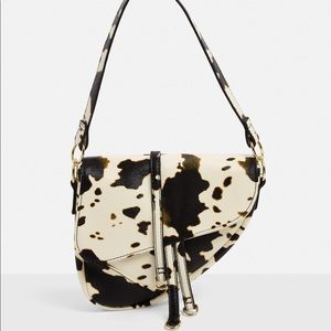 Cowprint saddle bag